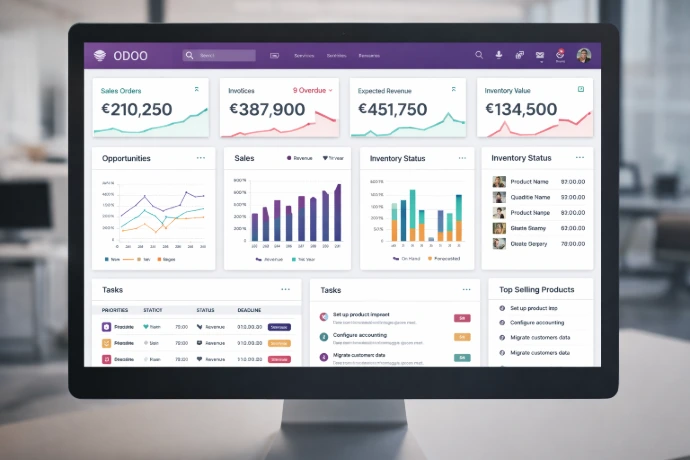 odoo implementacija hrvatska erp dashboard